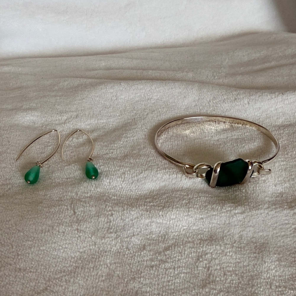 Elegant Green Jewelry Set